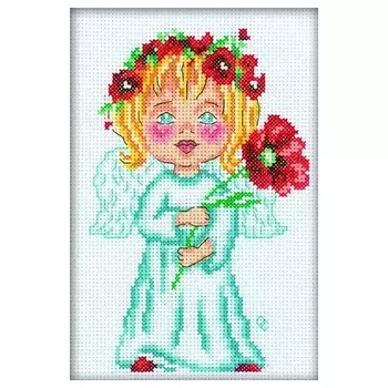 С128 Набор для вышивания RTO 'Цветок на счастье', 12х18 см