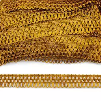 С1292 Тесьма вяз.отделочная 16мм*10м (золотистый)