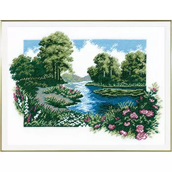175 Набор для вышивания РС-Студия 'Летний пейзаж' 34*24 см