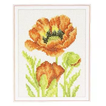 С177 Набор для вышивания RTO 'Садовые маки', 11х15 см