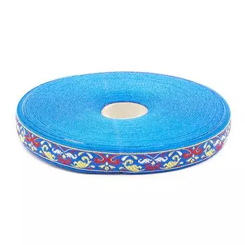 С1851Г17 Лента жаккардовая рис. 9119 18мм*25м (синий)