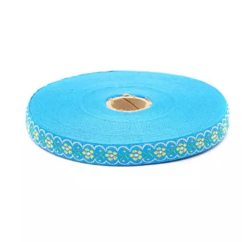 С1851Г17 Лента жаккардовая рис. 9303 18мм*25м (голубой)