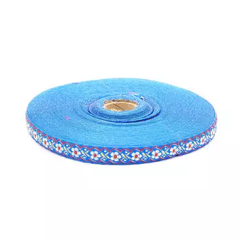 С1851Г17 Лента жаккардовая рис. 9303 18мм*25м (синий)