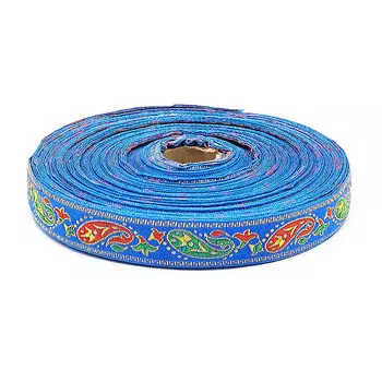 С1852Г17 Лента жаккардовая рис. 9061 24мм*25м (синий)