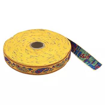 С1852Г17 Лента жаккардовая рис. 9061 24мм*25м (желтый)