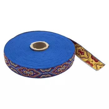 С1852Г17 Лента жаккардовая рис. 9192 24мм*25м (синий)