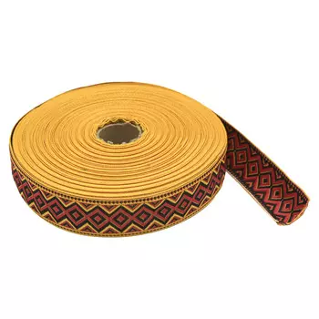 С1853Г17 Лента жаккардовая рис. 9496 32мм*25м (4 желтый)