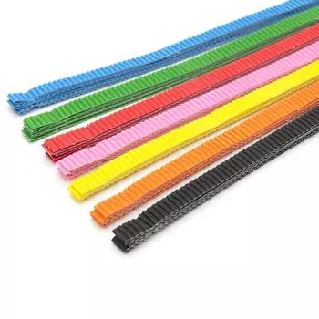 С1912-01 Цветной гофрокартон д/квиллинга 7цв., длина 295мм, ширина 10мм. 42 полоски 'Пингвин'