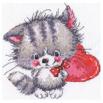 С217 Набор для вышивания RTO 'Доброе сердечко', 14х14 см