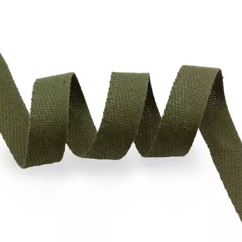 С256К Тесьма киперная, цветная, 20 мм*50 м (016 хаки)