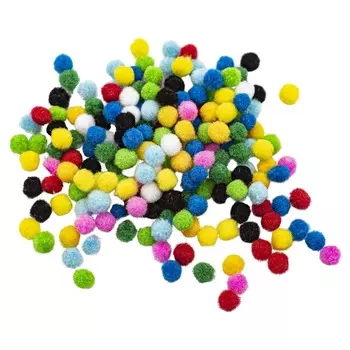 С2575 ПОМПОНЫ Пушистые 8мм 200шт/упак