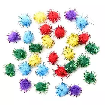 С2580-01 ПОМПОНЫ Блестящие 50шт/упак