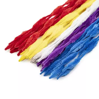 С2588-01 Пушистая ПРОВОЛОКА Перья 30см. одноцвет. 40шт/упак