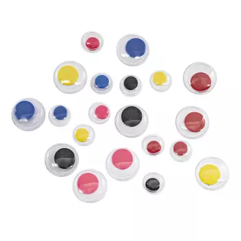 С2596-01 ГЛАЗКИ Декорат. цв.,ассорти,20шт/упак