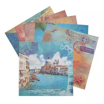 С2781-05 Цветная бумага для скрапбукинга. 6л. 15x15 'Отпуск'