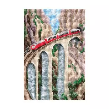 С303 Набор для вышивания РТО 'Виадук Ландвассер'9x13,5см