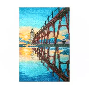 С304 Набор для вышивания РТО 'Мостик к маяку северного пирса Манисти'9x13,5см