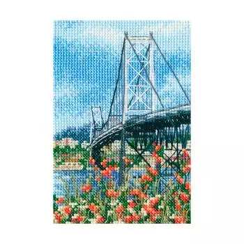 С306 Набор для вышивания РТО 'Висячий мост Эрсилью Луш'9x13,5см