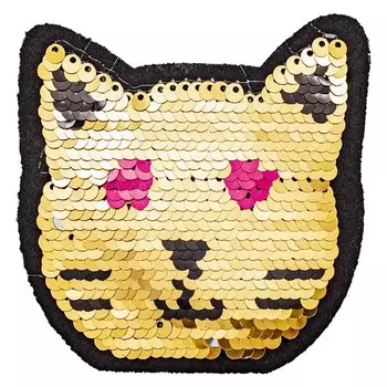 С3304-01 НАКЛЕЙКИ пайетки-перевёртыши 'Кошечка'