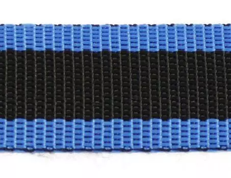 С3338Г17 Стропа-30-3п рис.7841 30мм*25м, 15,8 г/м (черный/голубой)