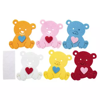 С3369 НАКЛЕЙКИ из фетра 'Мишка'