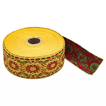 С3379Г17 Лента жаккардовая рис. 9219 50мм*25м (желтый)