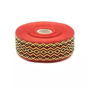 С3379Г17 Лента жаккардовая рис. 9433 50мм*25м (красный)