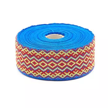 С3379Г17 Лента жаккардовая рис. 9433 50мм*25м (синий)