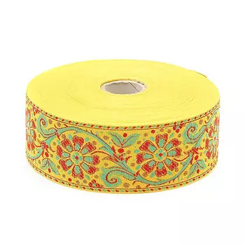 С3379Г17 Лента жаккардовая рис. 9550 50мм*25м (желтый)