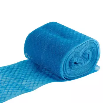 С3505 Лента вяз. для бантов, 10,5 см*20 м (бирюза)