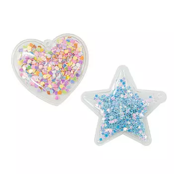 С3535-01 Подвески декоративные 'Звездочка, сердечко -1', 2 шт/упак