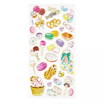 С3536-07 Объемные гелевые наклейки 'Вкусняшки'