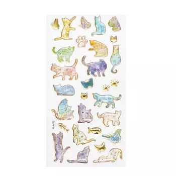 С3536-10 Объемные гелевые наклейки 'Кошечки'