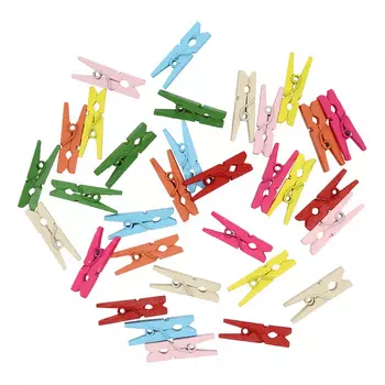 С3574-10 ПРИЩЕПКИ декоративные 'Классика цветные'