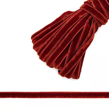 С3574Г17 Лента бархатная рис. 8508 10мм*10м (21 терракотовый)