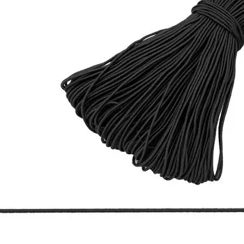 С3576Г17 Шнур отделочный эластичный 1,5мм*50м (черный)