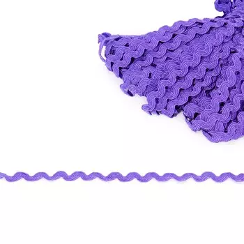 С3582 (С3581) Тесьма 'вьюнчик' 5мм*20м (фиолетовый)