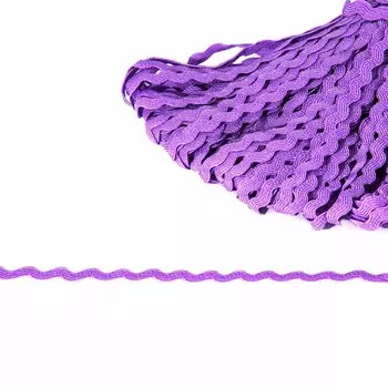 С3582 (С3581) Тесьма 'вьюнчик' 5мм*20м (сиреневый)