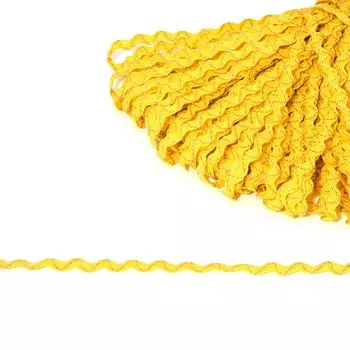 С3584 Тесьма-вьюнчик с метанитью, 5 мм*20 м (желтый)