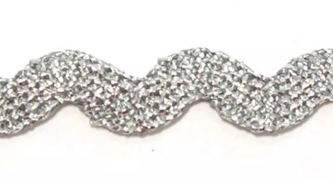С3621 Тесьма 'вьюнчик с метанитью' 6мм*20м (серебро)