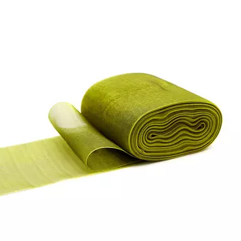 С3628Г17 Лента органза 80мм*25м (46 олива)