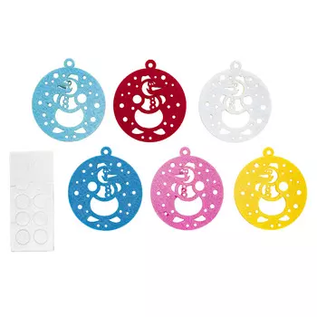 С3744 НАКЛЕЙКИ из фетра Снеговик