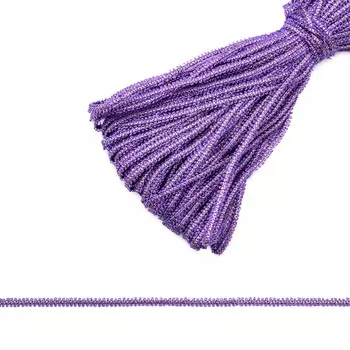 С3744 Шнур отд. 'сороконожка' металлизиров. рис.9300 5мм*25м (фиолетовый)