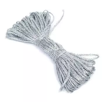 С3744 Шнур отделочный 'сороконожка' 25м (серебро)