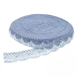 С3749Г17 Кружево х/б рис.28.01.021 28мм*25м (голубой/белый)