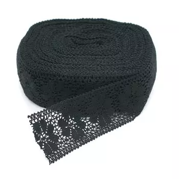 С3749Г17 Кружево х/б рис.60.01.178 60мм*25м (черный)