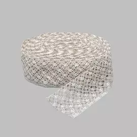 С3749Г17 Кружево х/б рис.75.01.183 75мм*25м (белый/бежевый)