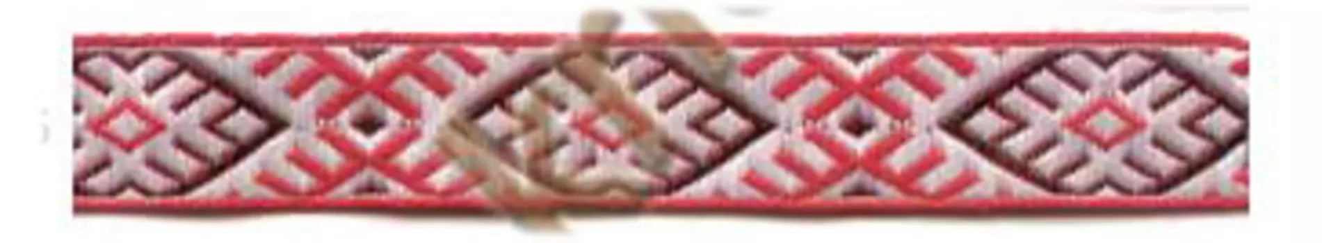 С3771Г17 Лента 'Славянский орнамент Оберег', рис.9227 18мм*25м (5 красный/белый/бордовый)