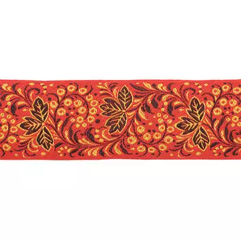 С3799Г17 Лента жаккардовая рис. 9430 'Смородинка' 65мм*25м (4)