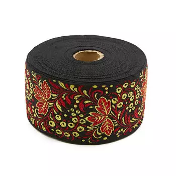 С3799Г17 Лента жаккардовая рис. 9430 'Смородинка' 65мм*25м (7)